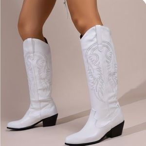 White cowboy boots